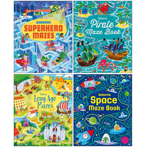 Usborne Maze Series By Sam Smith & Kirsteen Robson 4 Books Collection Set - Ages 5-8 - Paperback