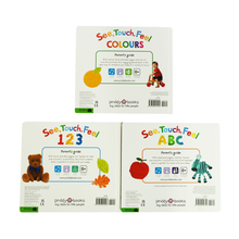 Load image into Gallery viewer, See Touch Feel Series 3 Books Collection Set (123, Colours &amp; ABC) - Ages 0+ - Board Book