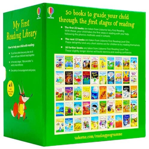 My First Reading Library By Usborne 50 Books Collection Box Set