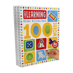 100 Words Sticker Activity 10 books set - Ages 7-9 - Paperback 