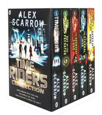 Time Riders 5 Books Young Adult Collection Paperback Gift Pack By Alex Scarrow 