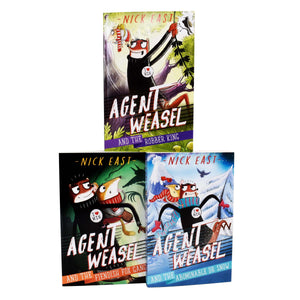 Agent Weasel Series 3 Books Collection Set By Nick East – Ages 7-9 - Paperback