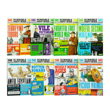 Load image into Gallery viewer, Horrible Histories Savage By Terry Deary 8 Book Collection Set  - Ages 7+ - Paperback