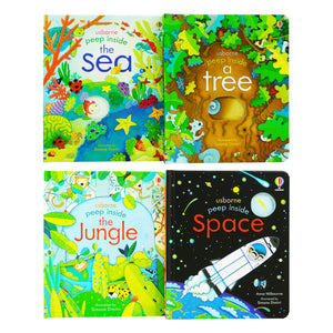 Usborne Peep Inside Gift Set 4 Books By Anna Milbourne – Ages 3+ - Board Book