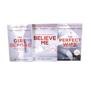 JP Delaney 3 Books Collection Set (The Girl Before, Believe Me & The Perfect Wife) - Adult - Paperback