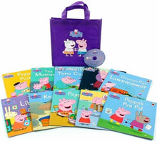 Load image into Gallery viewer, Peppa Pig Collection 10 Books Set in a Purple Bag Set with a Audio CD - Ages 0-5 - Paperback