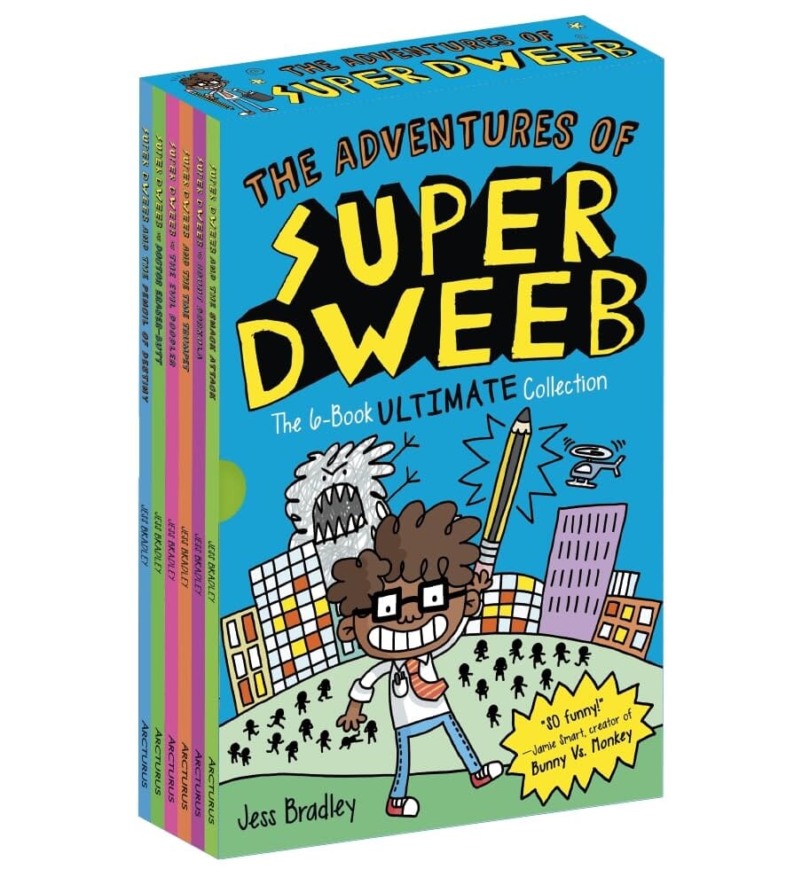 The Adventures of Super Dweeb Series By Jess Bradley 6 Books Collection Box Set - Ages 7-9 - Paperback