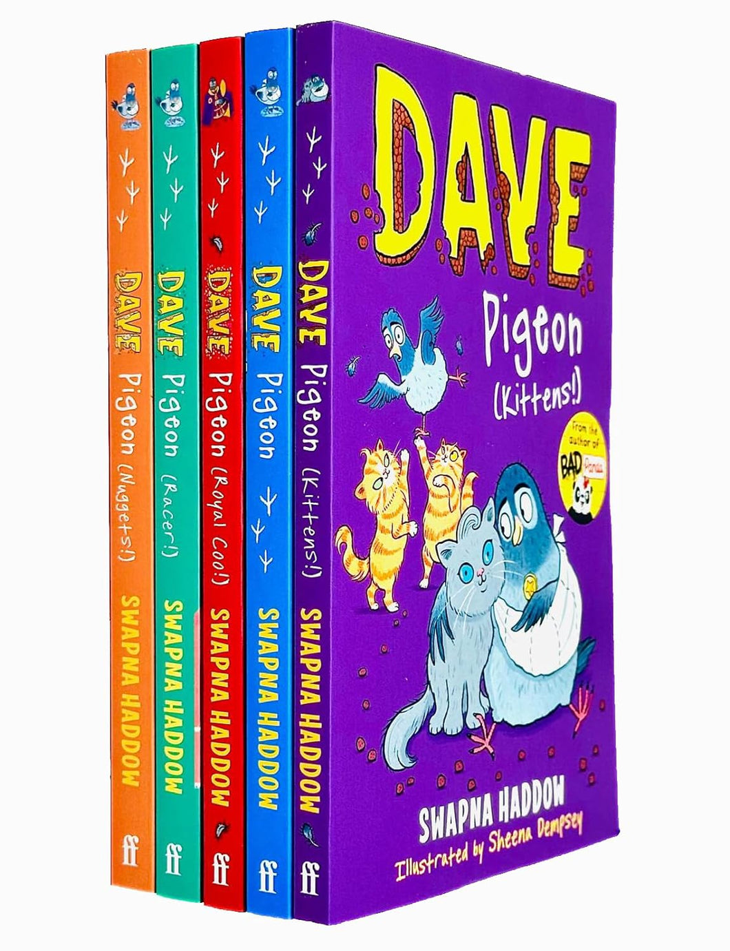 Dave Pigeon Series by Swapna Haddow 5 Books Collection Set - Ages 5-9 - Paperback