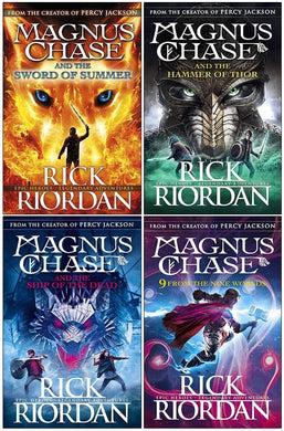 Rick Riordan Magnus Chase Series 4 Books Collection Set - Ages 9- 11 - Paperback