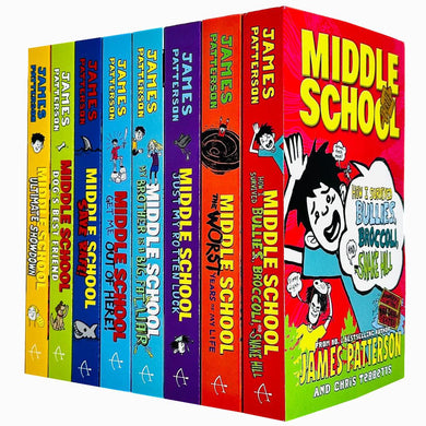 Middle School By James Patterson 8 Books Collection Set - Ages 9-14 - Paperback