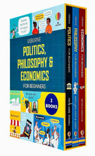 Load image into Gallery viewer, Usborne For Beginners Series: Politics, Philosophy and Economics 3 Books Collection Box Set - Ages 11+ - Hardback