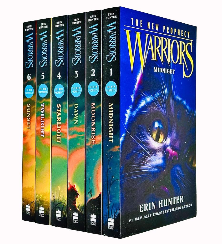 Warrior Cats (Series 2) The New Prophecy 6 Books by Erin Hunter - Ages 8-12 - Paperback