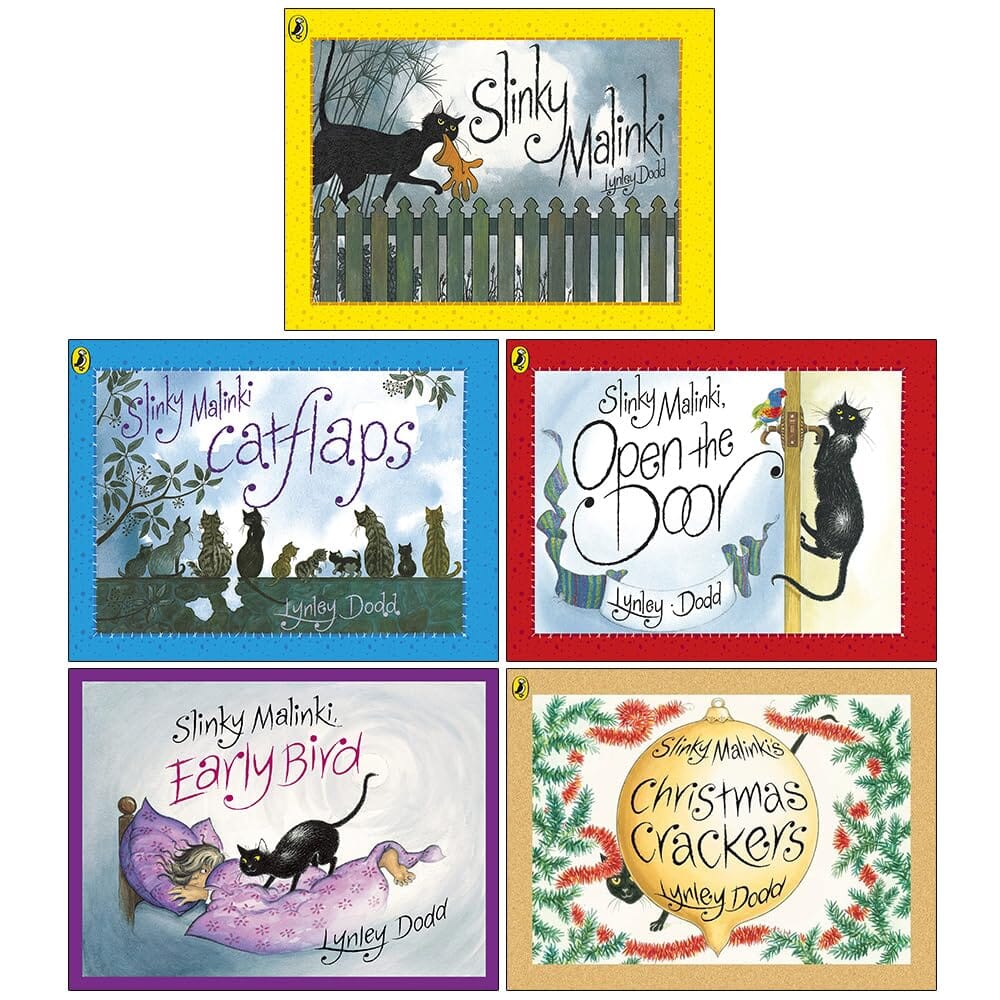 Slinky Malinki Series By Lynley Dodd 5 Books collection Set - Ages 2+ - Paperback