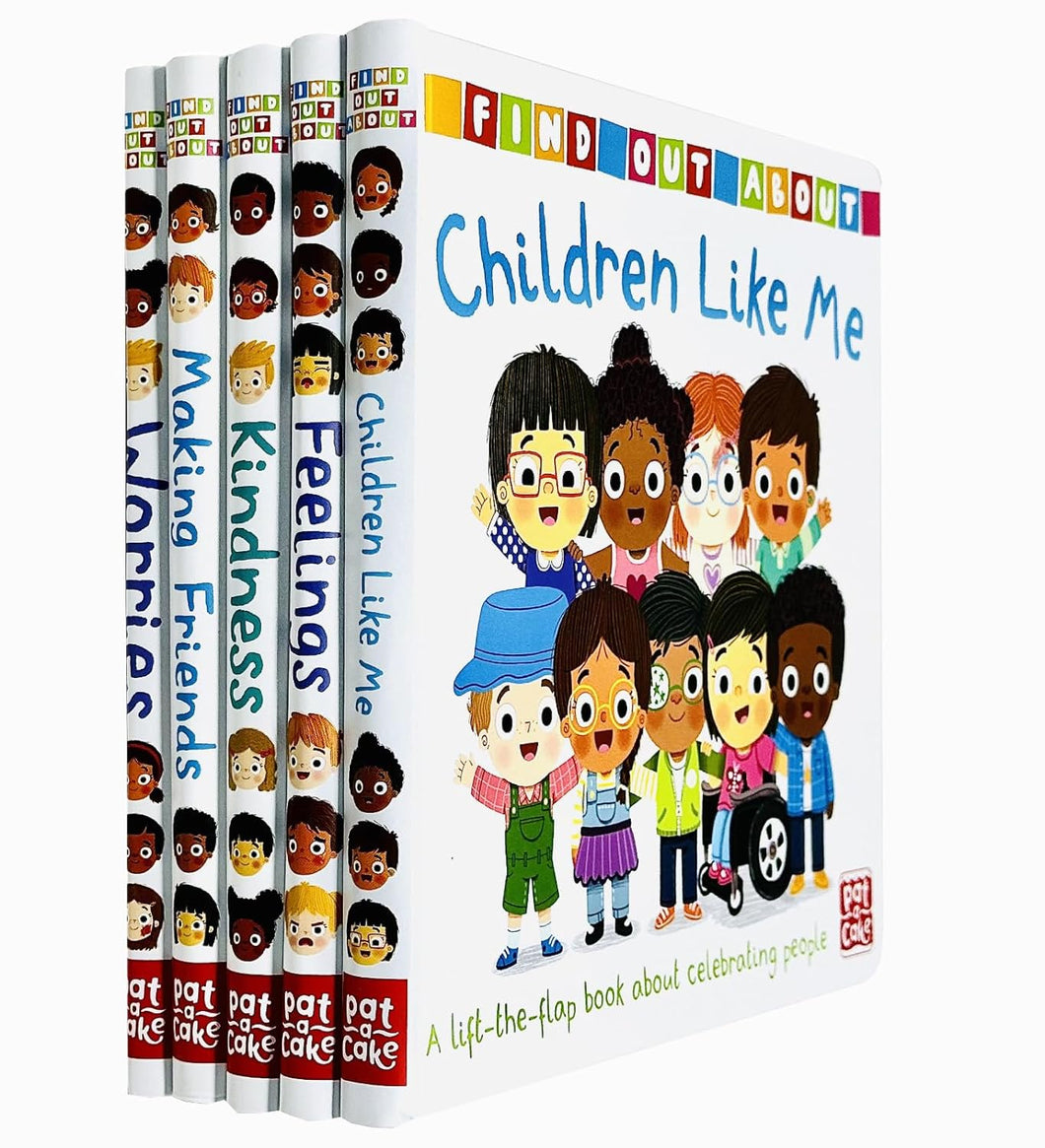 A lift the flap Find out About Series By Pat-a-Cake 5 Books Collection Set - Ages 1-3 - Board Book