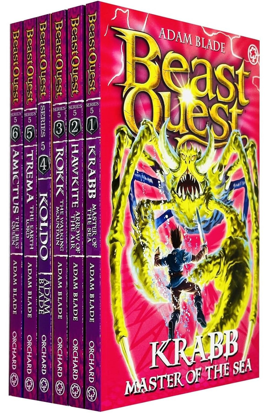 Beast Quest Series 5 By Adam Blade: 6 Books Collection Set - Ages 7-9 - Paperback