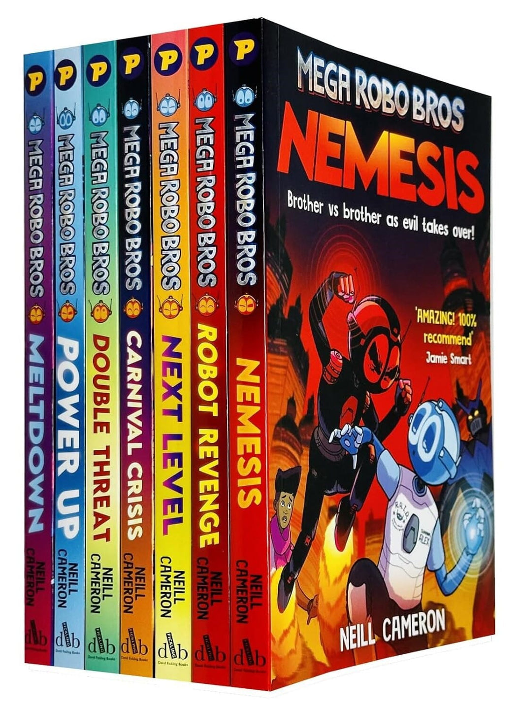 Mega Robo Bros Series  By Neill Cameron Graphic Novels 6 Books Collection Set - Ages 9-12 - Paperback