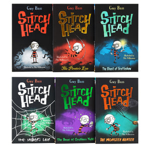 Stitch Head Series By Guy Bass 6 Books Collection Set - Ages 9-14 - Paperback