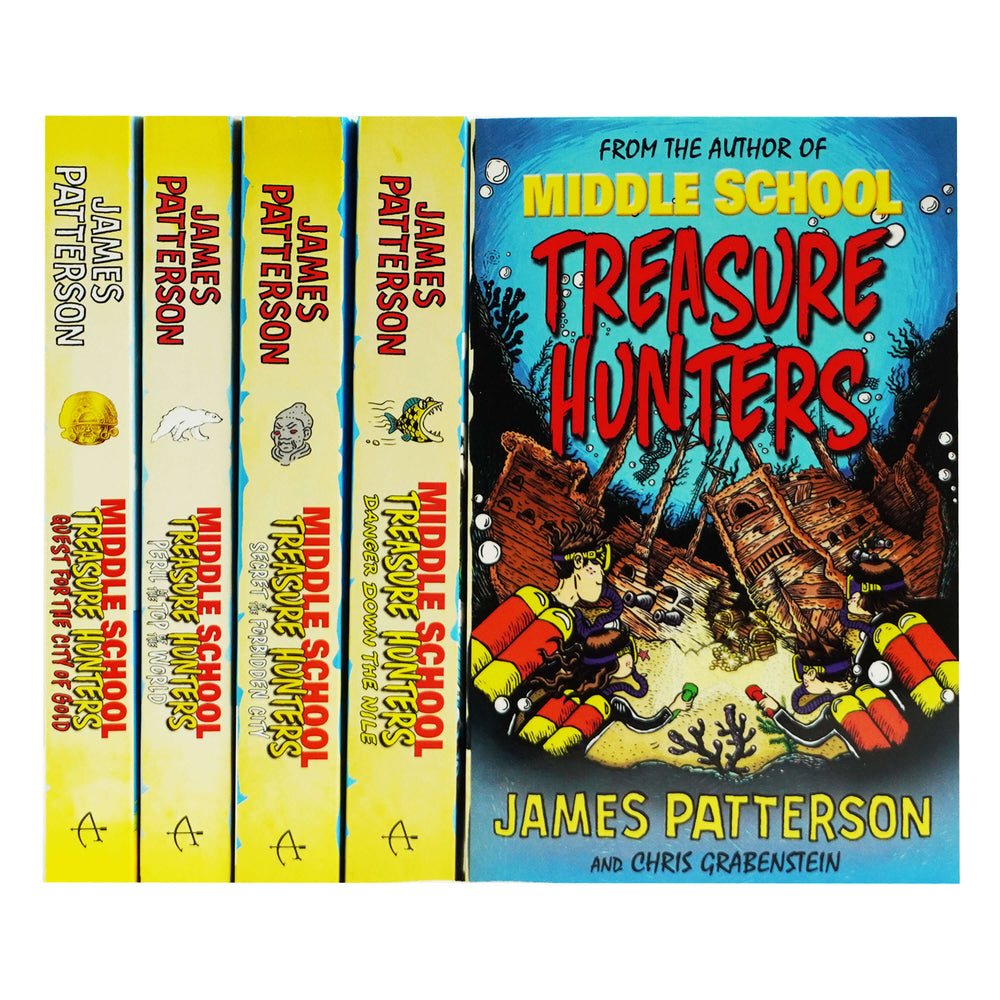 Middle School Treasure Hunters Series by James Patterson 5 Books Collection Set - Ages 9-11 - Paperback - Bangzo Books Wholesale