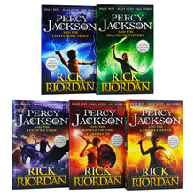 Load image into Gallery viewer, Percy Jackson by Rick Riordan 5 Books Box Set - Ages 9-14 - Paperback
