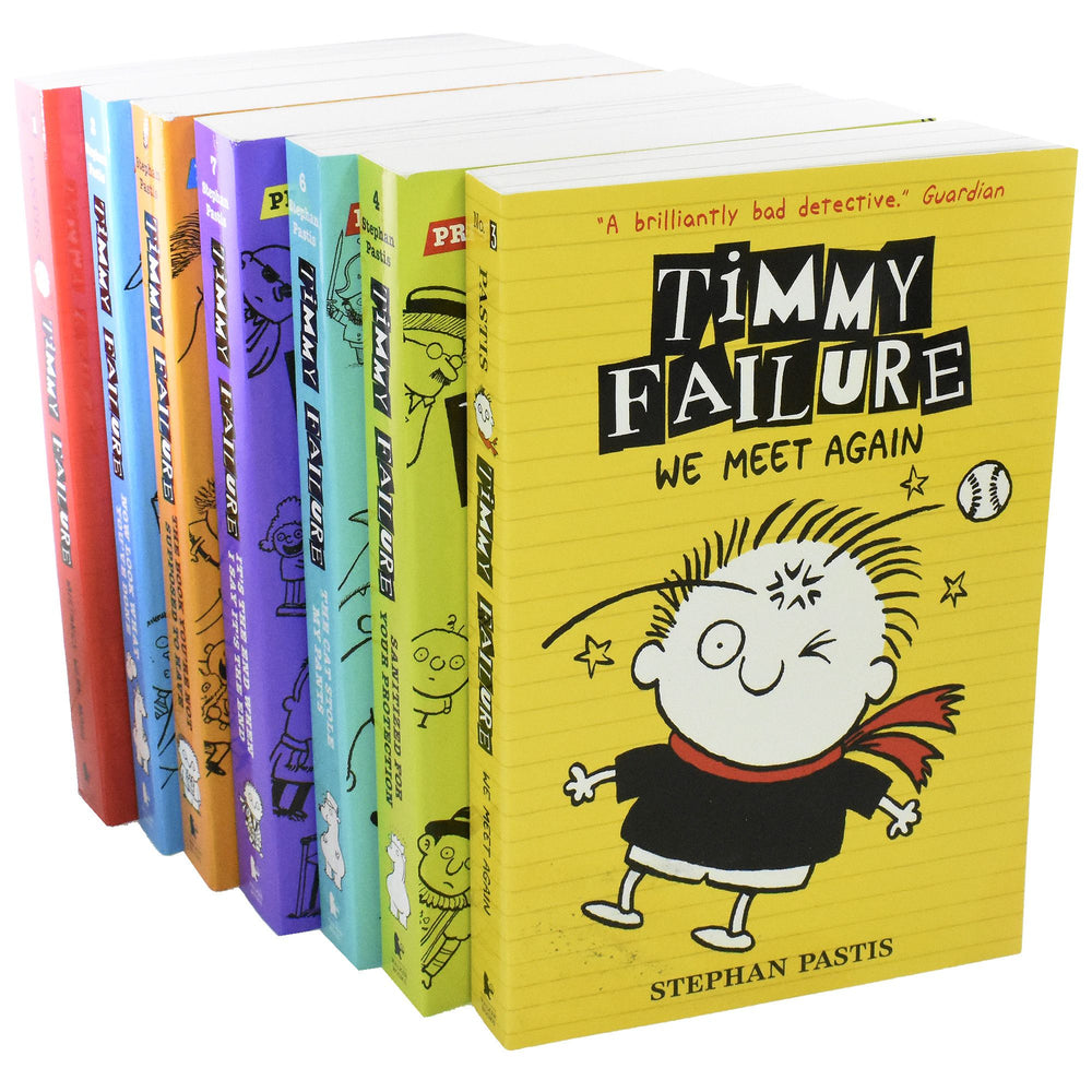 Timmy Failure Series by Stephan Pastis 1-7 Books Collection Set - Ages 9-12 - Paperback - Bangzo Books Wholesale