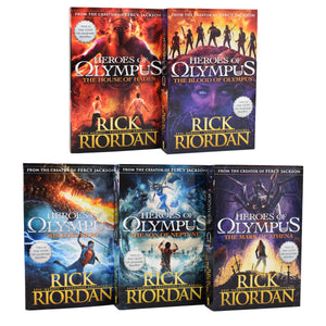 Heroes of Olympus By Rick Riordan Complete Collection 5 Books Set - Age 9-14 - Paperback