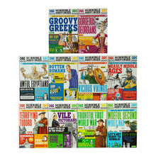 Load image into Gallery viewer, Horrible Histories Savage 10 Book Collection Set By Terry Deary - Ages 8-12 - Paperback