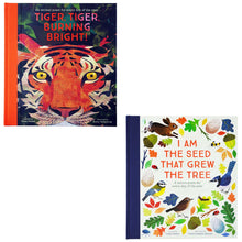 Load image into Gallery viewer, Fiona Waters Poetry Collections 2 Books Set (I Am the Seed That Grew the Tree &amp; Tiger, Tiger, Burning Bright!) - Ages 4-11 - Hardback