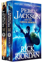 Load image into Gallery viewer, Percy Jackson and the Greek Gods &amp; Heroes by Rick Riordan 2 Books Collection Set - Ages 9+ - Paperback - Bangzo Books Wholesale