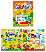 Load image into Gallery viewer, Numberblocks Colouring Fun &amp; Sticker Activity Book Collection 3 Books Set - Ages 3+ - Paperback