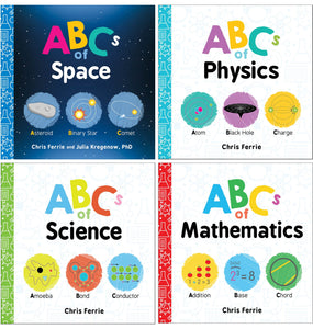 My First Science Library Abc's 4 Book Collection Set by Chris Ferrie - Ages 3+ - Board Book