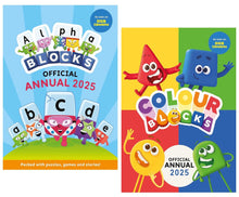 Load image into Gallery viewer, Alphablocks &amp; Colourblocks Annual 2025 By Sweet Cherry Publishing: 2 Books Collection Set - Ages 3-5 - Hardback