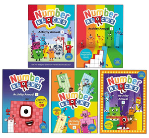 Numberblocks Fun Activity Annuals 1-5 Collection: 5 Books Set By Sweet Cherry Publishing - Ages 4+ - Paperback