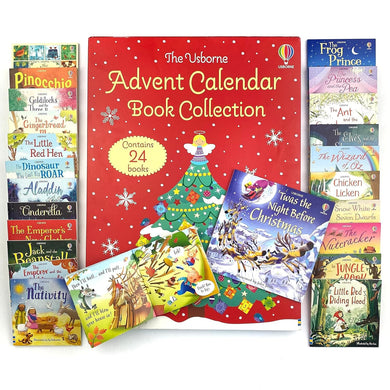 Usborne Advent Christmas Calendar Book (Red): 24 Books Collection Set - Ages 3+ - Paperback - Bangzo Books Wholesale