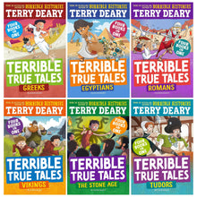 Load image into Gallery viewer, Terrible True Tales By Terry Deary: 6 Books (4 Books in 1) Collection Set - Ages 7-9 - Paperback - Bangzo Books Wholesale