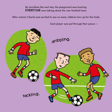Load image into Gallery viewer, Football is for Everyone: A heart-warming story about bravery and inclusivity by Rico Hinson-King &amp; Nick Sharratt - Ages 3-5 - Paperback