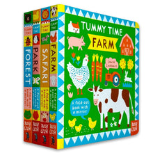 Load image into Gallery viewer, Tummy Time Series by Louise Lockhart 4 Books Collection Set - Ages 0-5 - Board Book (A Fold-out Book with a mirror!)