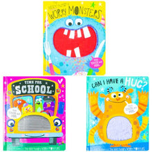 Load image into Gallery viewer, The Very Hungry Worry Monsters Touch and Feel Library Collection By Rosie Greening: 3 Books Set - Ages 3+ - Board Book