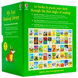 My First Reading Library By Usborne 50 Books Collection Boxset- Ages 5-7 - Paperback