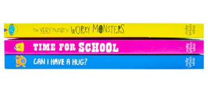 The Very Hungry Worry Monsters Touch and Feel Library Collection By Rosie Greening: 3 Books Set - Ages 3+ - Board Book