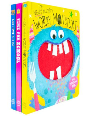 The Very Hungry Worry Monsters Touch and Feel Library Collection By Rosie Greening: 3 Books Set - Ages 3+ - Board Book