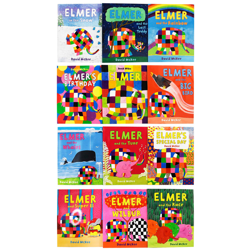 Elmer Picture 12 Books Collection by David McKee - Ages 5+ - Paperback - Bangzo Books Wholesale
