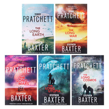 Load image into Gallery viewer, The Long Earth by Terry Pratchett &amp; Stephen Baxter: Complete Books 1-5 Collection Set - Fiction - Paperback - Bangzo Books Wholesale