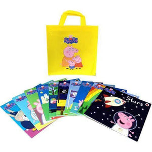 Peppa Pig Collection 10 Books Set in a Yellow Bag with an Audio CD - Ages 0-5 - Paperback