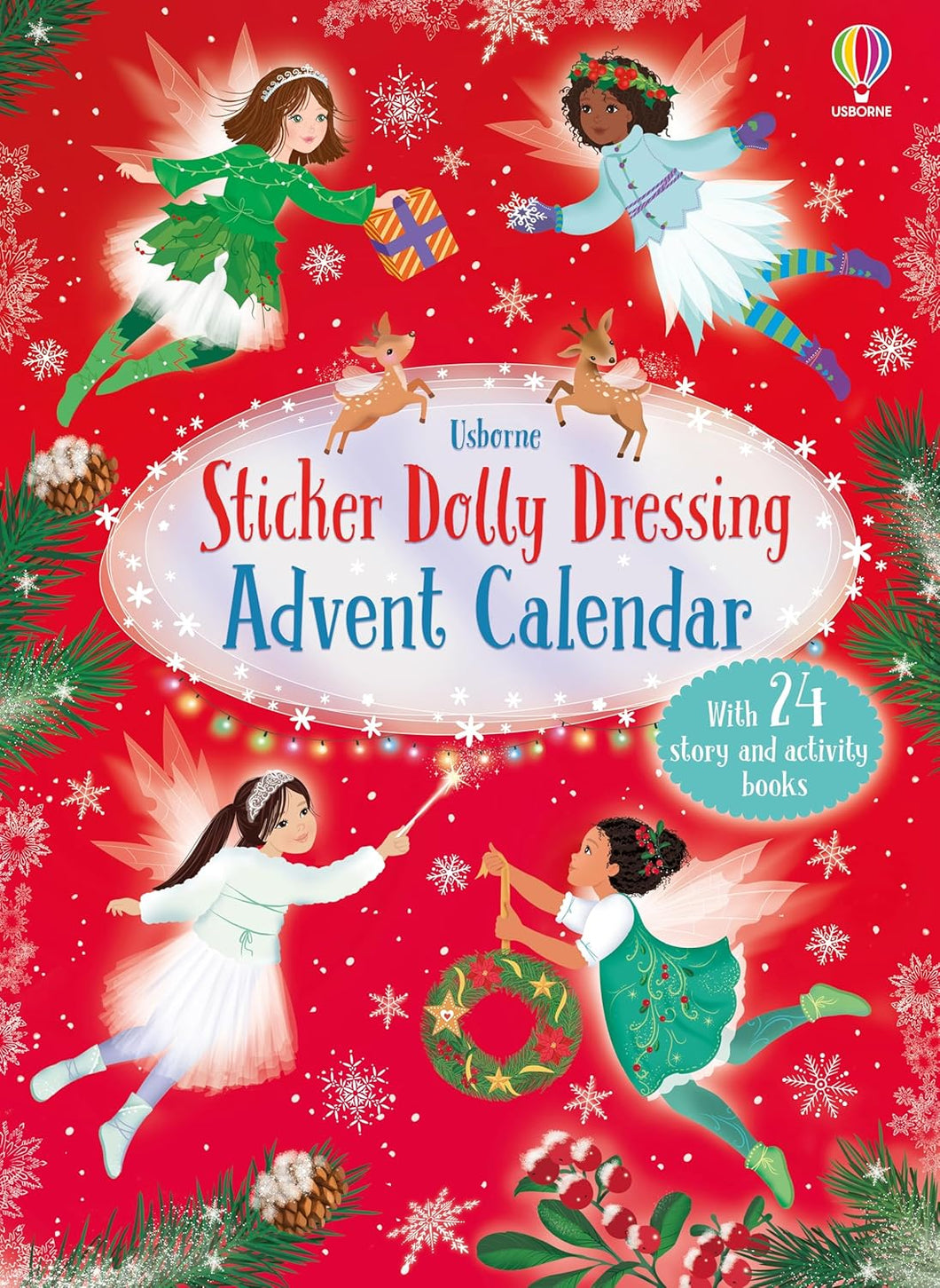 Sticker Dolly Dressing Christmas Advent Calendar: A Festive Collection of Dress Up Sticker Dolls, Puzzles, and other Activity Books - Ages 5+ - Paperback