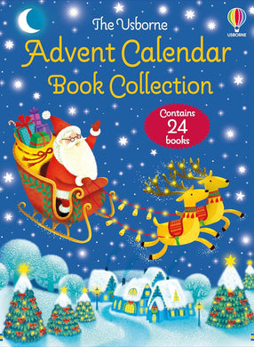 Usborne Advent Christmas Calendar Book (Blue): 24 Books Collection Set - Ages 3+ - Paperback