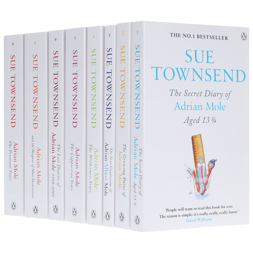 Adrian Mole Series by Sue Townsend 8 Books Collection Set - Young Adult - Paperback - Bangzo Books Wholesale