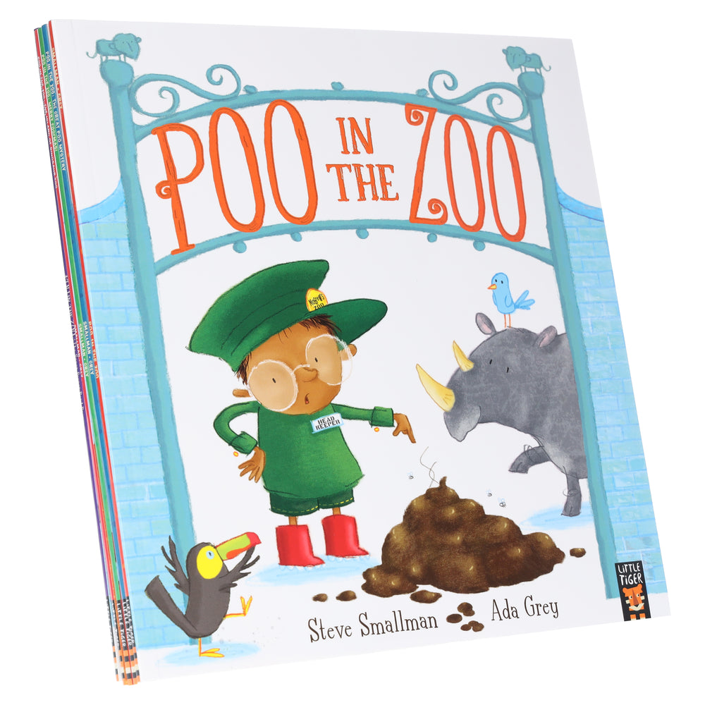 Poo In The Zoo Series By Steve Smallman 5 Books Picture Stories Collection - Ages 3-6 - Paperback - Bangzo Books Wholesale