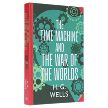 Load image into Gallery viewer, The Time Machine &amp; The War of The Worlds by H. G. Wells (Deluxe Edition) - Sprayed Edge Hardback
