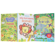 Load image into Gallery viewer, Usborne: My Animal Activity Pack 3 Books Box Set and Over 160 Stickers - Ages 3+ - Paperback