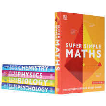 Load image into Gallery viewer, Super Simple: Maths, Chemistry, Physics, Biology &amp; Psychology The Ultimate Bitesize Study Guide 5 Books Collection Set - Non Fiction - Paperback